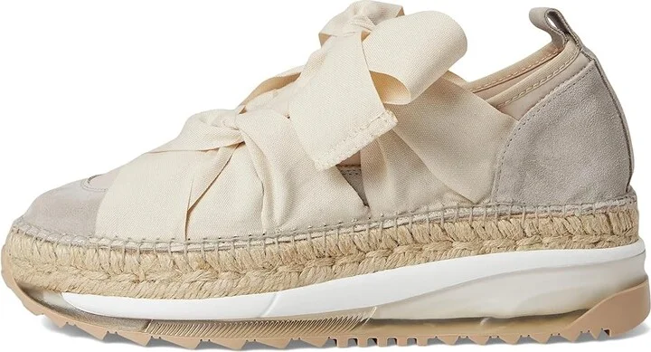 Free People Chapmin Espadrille Sneakers Women's Shoes Ivory : EU 38 (US Women's 8) M, Suede - Image 6