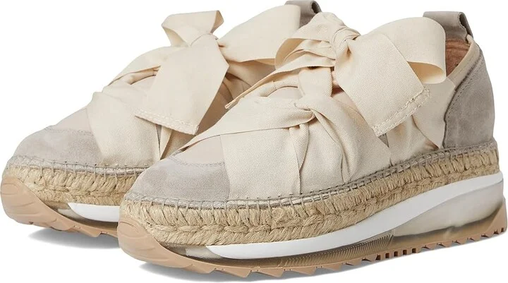 Free People Chapmin Espadrille Sneakers Women's Shoes Ivory : EU 38 (US Women's 8) M, Suede