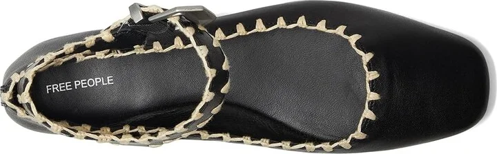 Free People Crochet Mystic Flat Women's Shoes Black : EU 37 (US Women's 7) M, Leather/Rubber - Image 2