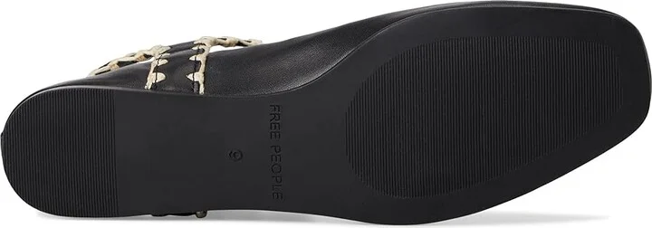 Free People Crochet Mystic Flat Women's Shoes Black : EU 37 (US Women's 7) M, Leather/Rubber - Image 3
