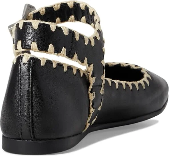 Free People Crochet Mystic Flat Women's Shoes Black : EU 37 (US Women's 7) M, Leather/Rubber - Image 4