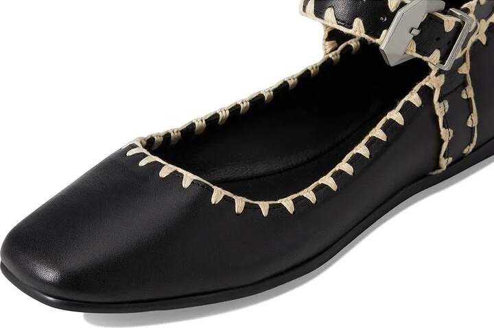 Free People Crochet Mystic Flat Women's Shoes Black : EU 37 (US Women's 7) M, Leather/Rubber - Image 7