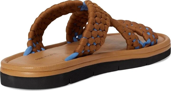 Free People Edge Water Woven Sandal Women's Wedge Shoes Swim Team/Luggage : EU 37 (US Women's 7) M - Image 4