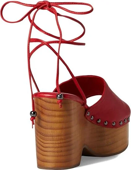 Free People Front Row Wrap Clog Women's Shoes Salsa Leather : EU 39.5 (US Women's 9.5) M - Image 4