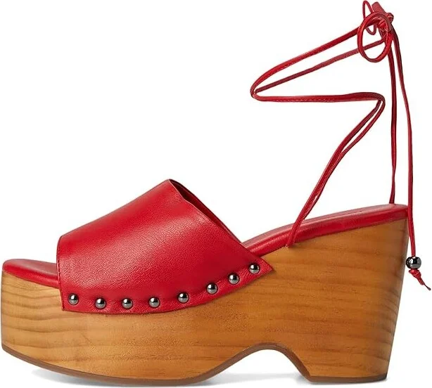 Free People Front Row Wrap Clog Women's Shoes Salsa Leather : EU 39.5 (US Women's 9.5) M - Image 6