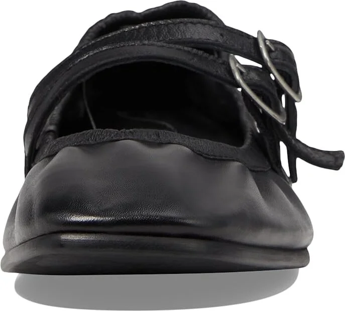 Free People Gemini Ballet Flat Women's Shoes Black : EU 36 (US Women's 6) M, Leather - Image 2