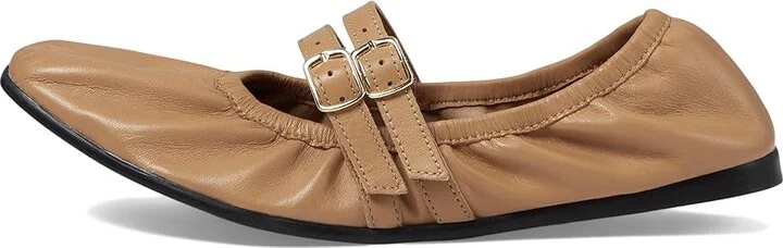 Free People Gemini Ballet Flat Women's Shoes Vachetta : EU 36.5 (US Women's 6.5) M, Leather - Image 5