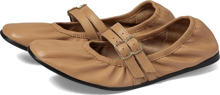 Free People Gemini Ballet Flat Women's Shoes Vachetta : EU 36.5 (US Women's 6.5) M, Leather