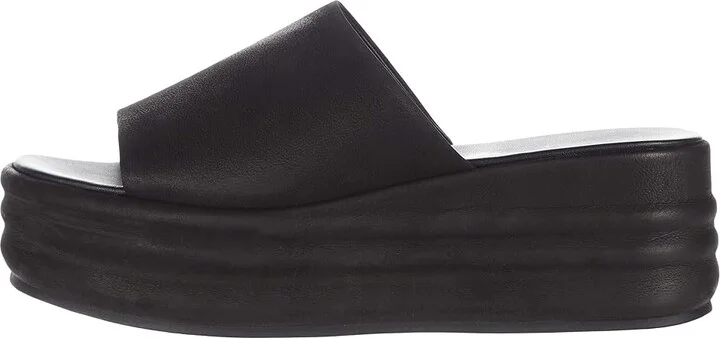 Free People Harbor Flatform Sandals Women's Shoes Black : EU 38.5 (US Women's 8.5) M, Leather - Image 6