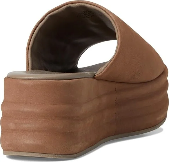 Free People Harbor Flatform Sandals Women's Shoes Fawn Grey : EU 36.5 (US Women's 6.5) M, Leather - Image 4