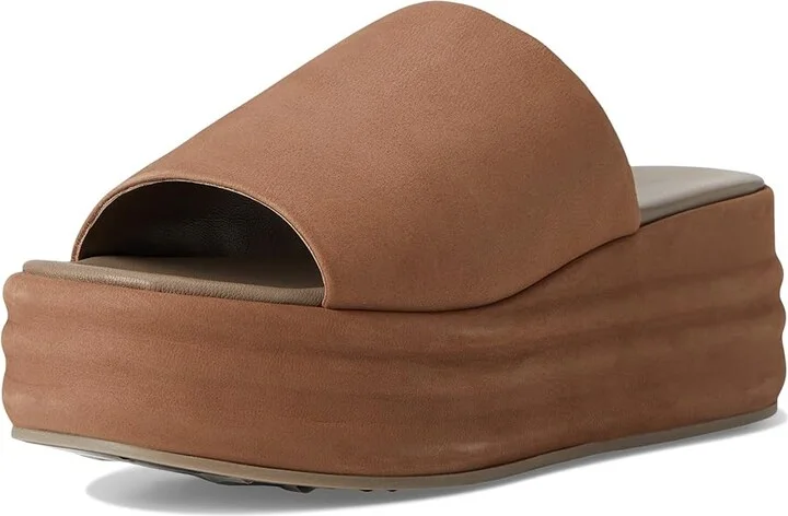 Free People Harbor Flatform Sandals Women's Shoes Fawn Grey : EU 36.5 (US Women's 6.5) M, Leather - Image 5