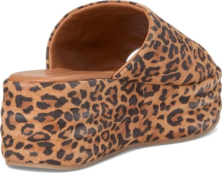 Free People Harbor Flatform Sandals Women's Shoes Leopard Suede : EU 39.5 (US Women's 9.5) M, Rubber - Image 4