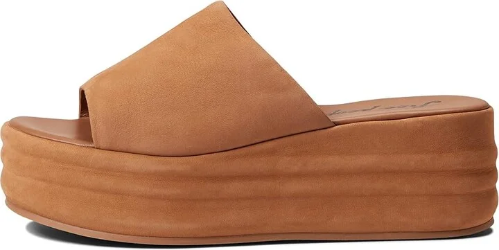 Free People Harbor Flatform Sandals Women's Shoes Tan : EU 39 (US Women's 9) M, Leather - Image 5