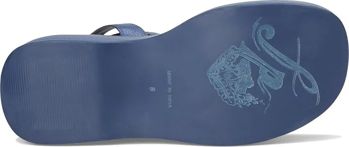 Free People Hazel Flatform Sandals Women's Dress Sandals Old School Indigo : EU 39 (US Women's 9) M, Leather - Image 3