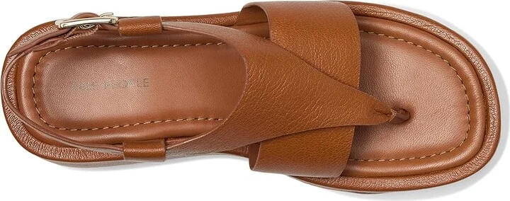 Free People Holt Flatform Sandals Women's Dress Sandals Cognac : EU 41 (US Women's 11) M, Rubber - Image 2