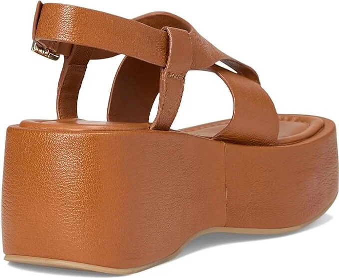 Free People Holt Flatform Sandals Women's Dress Sandals Cognac : EU 41 (US Women's 11) M, Rubber - Image 4
