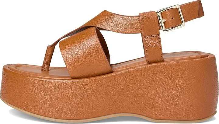 Free People Holt Flatform Sandals Women's Dress Sandals Cognac : EU 41 (US Women's 11) M, Rubber - Image 6