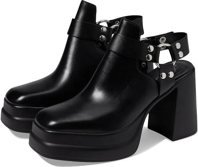 Free People Hybrid Harness Boot Women's Shoes Black Leather : EU 41 (US Women's 11) M