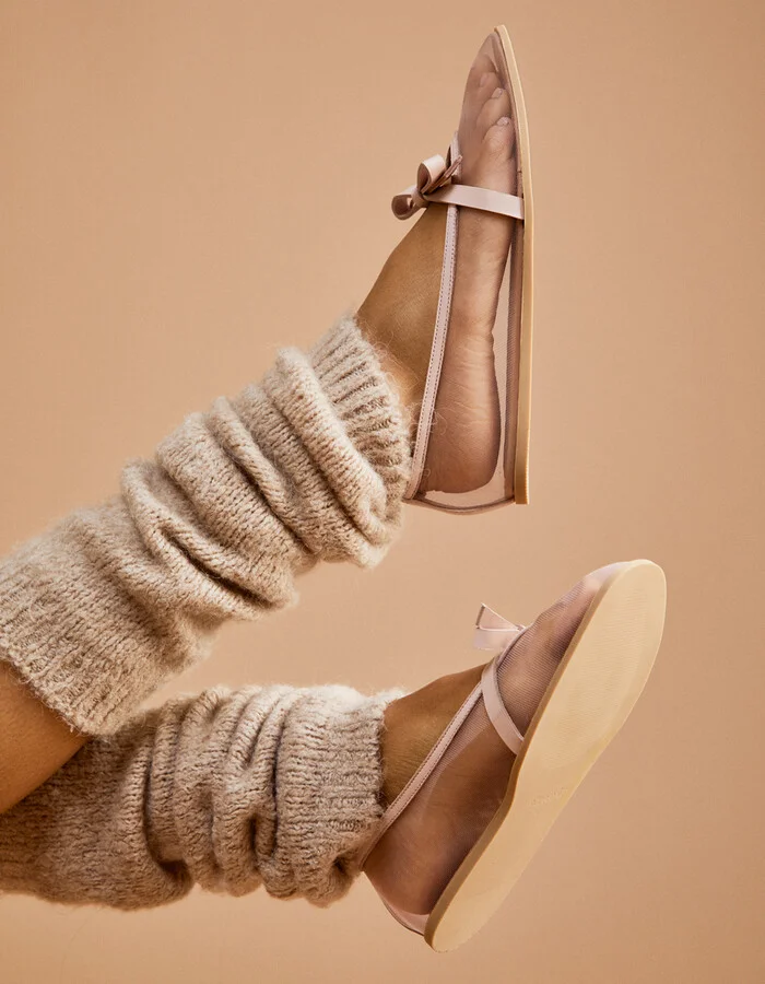 FREE PEOPLE Mesh Mania Bow Womens Flats - Image 2