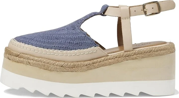 Free People Morning In Mykonos Espadrille Women's Flat Shoes Seascape : EU 39 (US Women's 9) M, Leather/Textile - Image 5