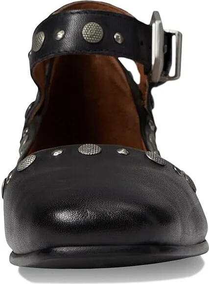 Free People Mystic Mary Jane Flat Women's Shoes Black : EU 36 (US Women's 6) M, Leather - Image 2