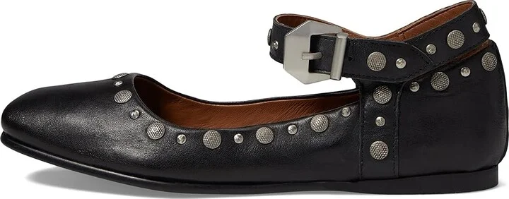 Free People Mystic Mary Jane Flat Women's Shoes Black : EU 36 (US Women's 6) M, Leather - Image 5