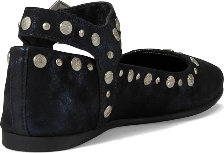 Free People Mystic Mary Jane Flat Women's Shoes Bright Navy Metallic : EU 36.5 (US Women's 6.5) M, Leather - Image 3