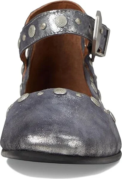 Free People Mystic Mary Jane Flat Women's Shoes Silver Distress : EU 36 (US Women's 6) M, Leather - Image 2