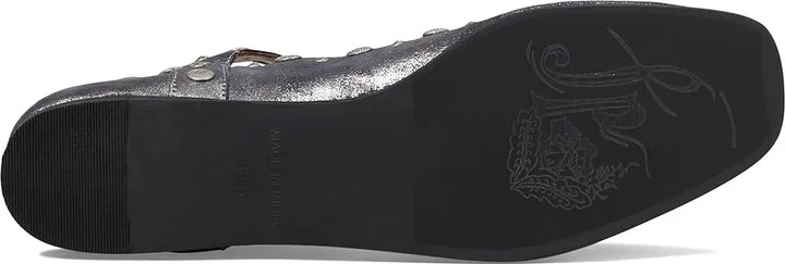 Free People Mystic Mary Jane Flat Women's Shoes Silver Distress : EU 36 (US Women's 6) M, Leather - Image 3