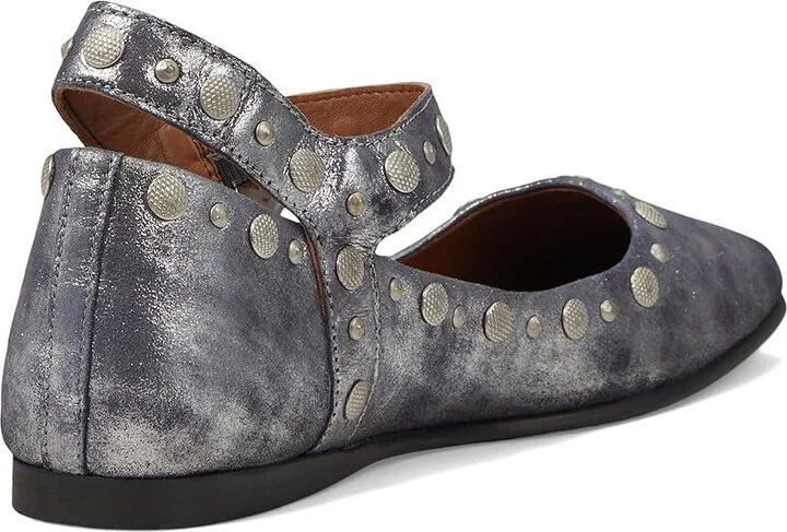 Free People Mystic Mary Jane Flat Women's Shoes Silver Distress : EU 36 (US Women's 6) M, Leather - Image 4