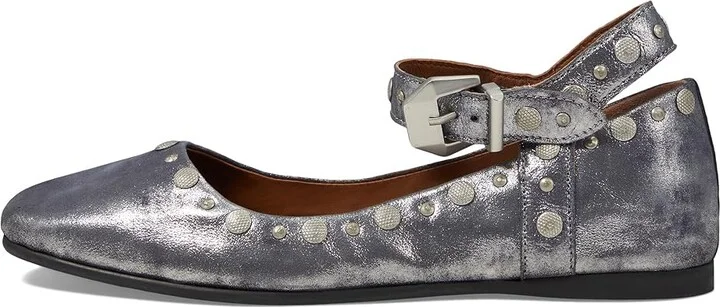 Free People Mystic Mary Jane Flat Women's Shoes Silver Distress : EU 36 (US Women's 6) M, Leather - Image 5