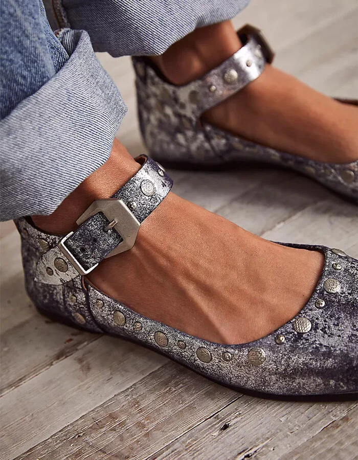 FREE PEOPLE Mystic Mary Jane Womens Ballet Flats - Image 3