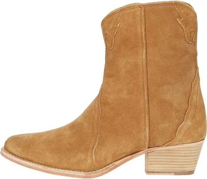 Free People New Frontier Western Boot Women's Shoes Beige : EU 36 (US Women's 6) M, Leather - Image 6