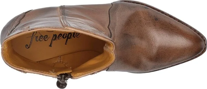 Free People New Frontier Western Boot Women's Shoes Brown : EU 37 (US Women's 7) M, Leather - Image 3