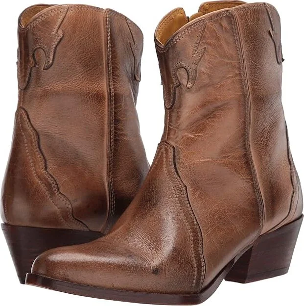 Free People New Frontier Western Boot Women's Shoes Brown : EU 37 (US Women's 7) M, Leather