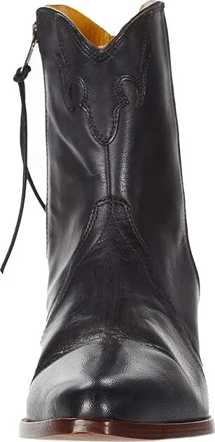 Free People New Frontier Western Boot Women's Shoes Carbon : EU 36 (US Women's 6) M, Leather - Image 5