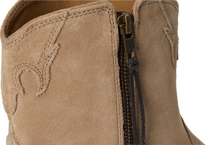 Free People New Frontier Western Boot Women's Shoes Oyster Suede : EU 38 (US Women's 8) M, Leather - Image 7