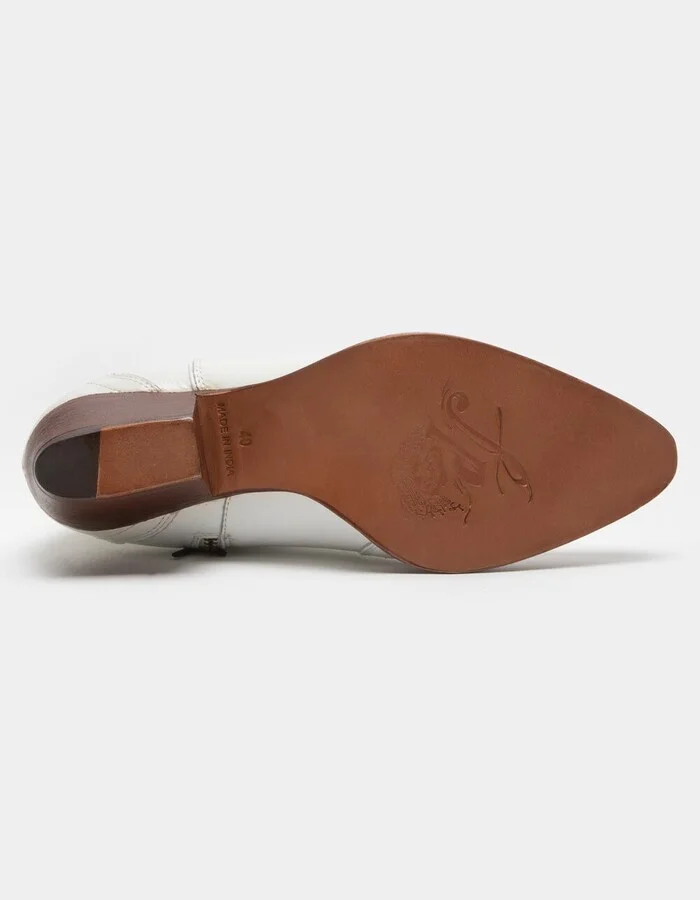 FREE PEOPLE New Frontier Womens White Western Boots - Image 3