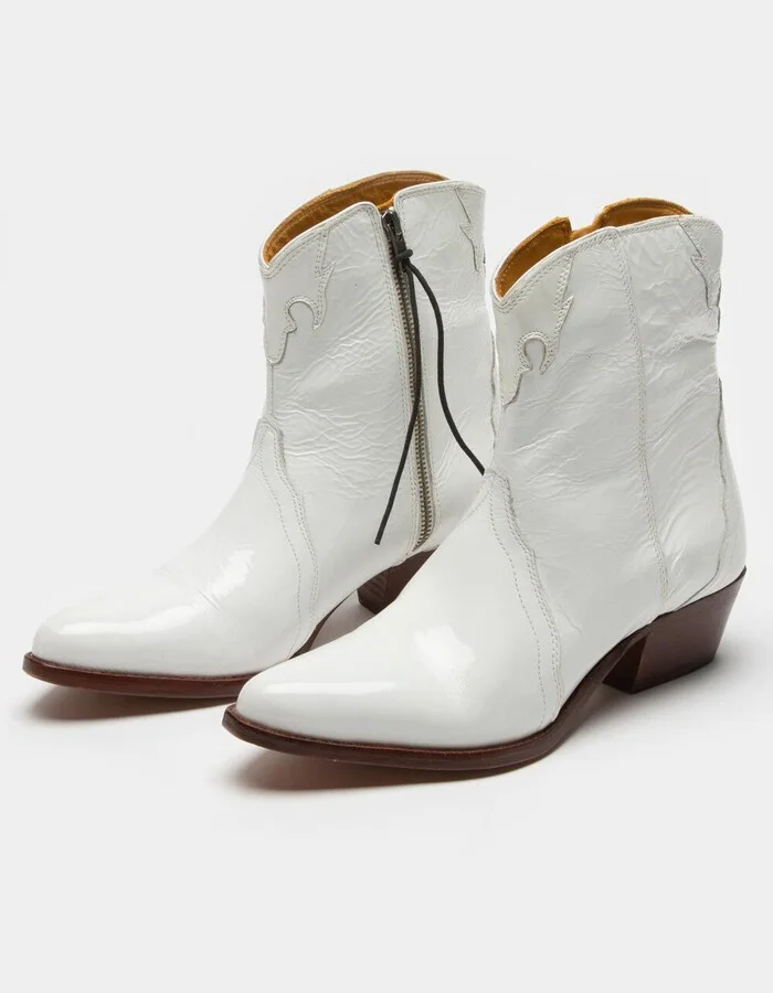 FREE PEOPLE New Frontier Womens White Western Boots