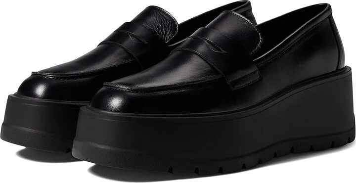 Free People Nico Platform Loafer Women's Shoes Black : EU 41 (US Women's 11) M, Leather