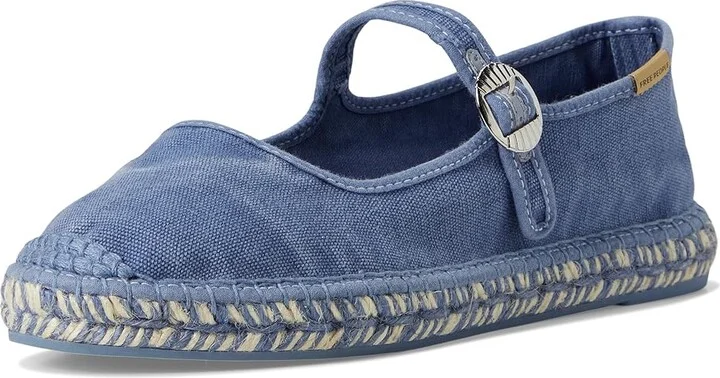 Free People Oasis Mary Jane Espadrill Women's Shoes Washed Nautical Blue : EU 41 (US Women's 11) M - Image 5