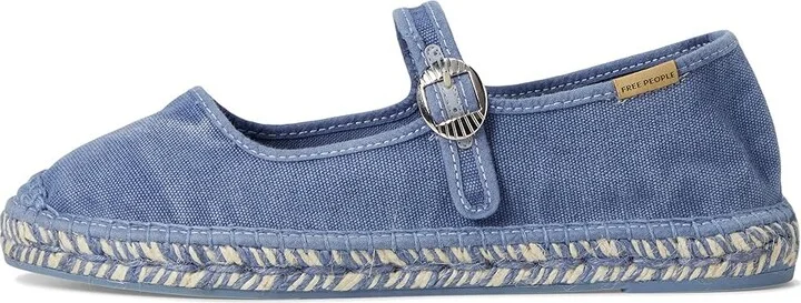 Free People Oasis Mary Jane Espadrill Women's Shoes Washed Nautical Blue : EU 41 (US Women's 11) M - Image 6