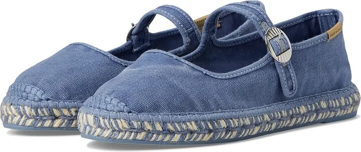 Free People Oasis Mary Jane Espadrill Women's Shoes Washed Nautical Blue : EU 41 (US Women's 11) M