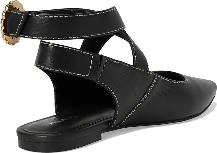 Free People Parisa Point Flat Women's Shoes Black : EU 36.5 (US Women's 6.5) M, Leather - Image 4