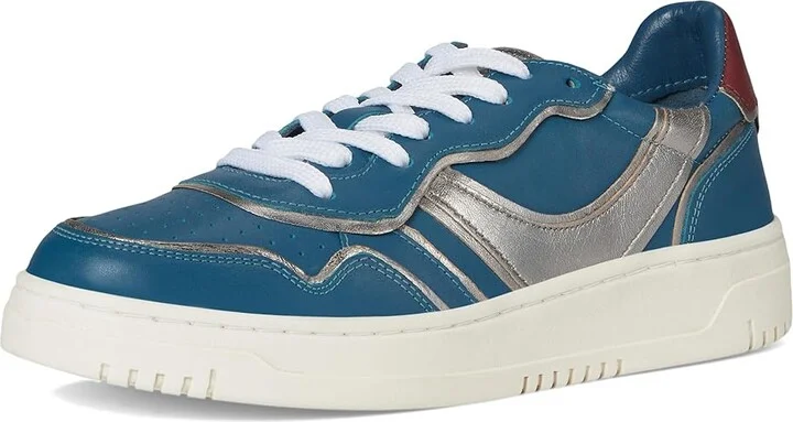 Free People Retro Thirty Love Sneakers Women's Shoes Blue Combo : EU 38 (US Women's 8) M, Leather - Image 5