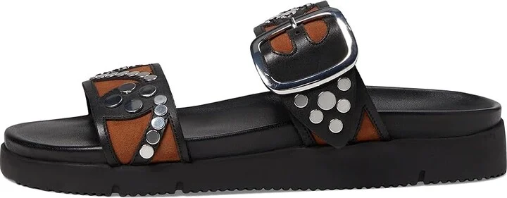 Free People Revelry Studded Sandal Women's Shoes Black/Tan : EU 37 (US Women's 7) M, Leather - Image 5