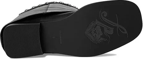 Free People Scorpio Studded Foldover Women's Motocross Boots Black : EU 37 (US Women's 7) M, Leather - Image 3