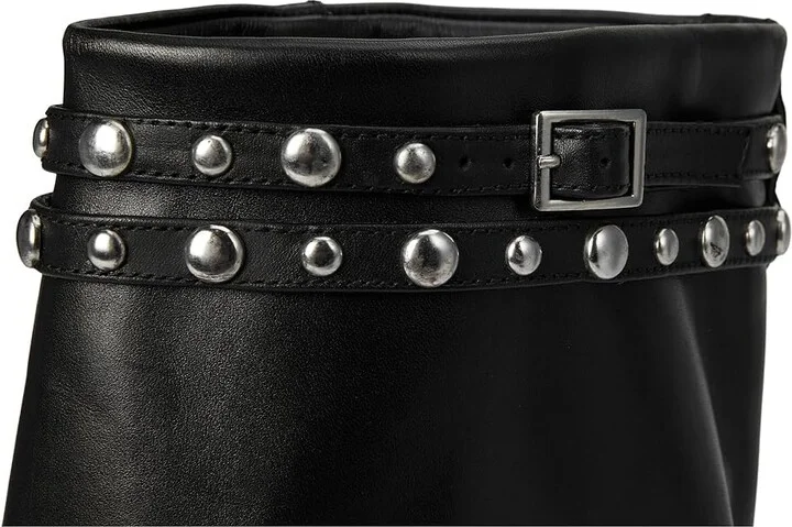Free People Scorpio Studded Foldover Women's Motocross Boots Black : EU 37 (US Women's 7) M, Leather - Image 7