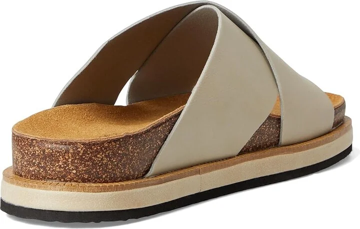Free People Sidelines Footbed Sandals Women's Dress Sandals Dove Grey : EU 41 (US Women's 11) M, Faux Leather - Image 4