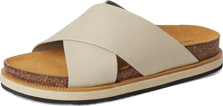 Free People Sidelines Footbed Sandals Women's Dress Sandals Dove Grey : EU 41 (US Women's 11) M, Faux Leather - Image 5